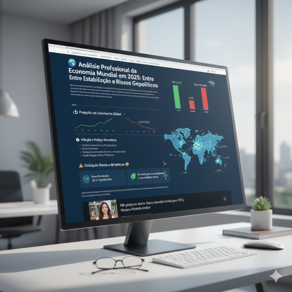 Análise Profissional da Economia Mundial em 2025: Entre Estabilização e Riscos Geopolíticos