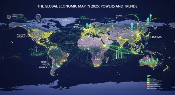 O Mapa Econômico Global em 2025: Potências e Tendências