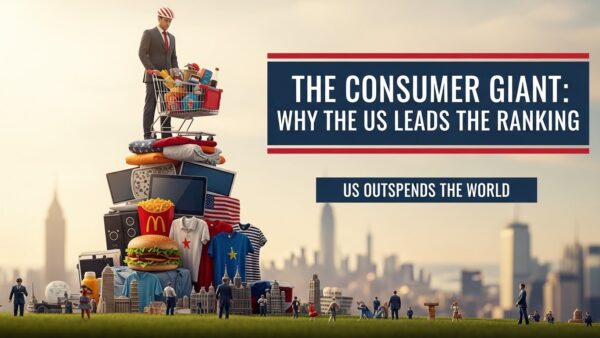 O Gigante do Consumo: Por que os EUA lideram o ranking?