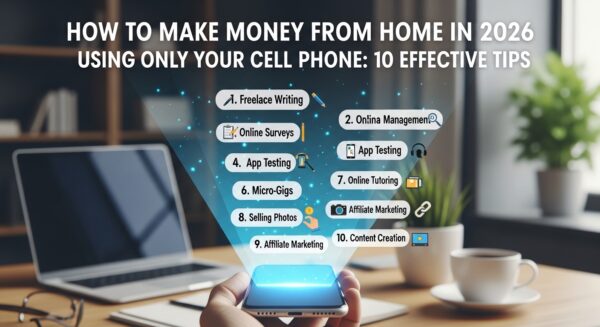 Como Ganhar Dinheiro em Casa em 2026 Usando Apenas o Celular: 10 Dicas Eficazes