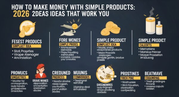 Como Ganhar Dinheiro com Produtos Simples: 2026 Ideias que Funcionam para Você