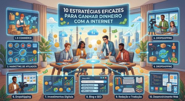 10 Estratégias Eficazes para Ganhar Dinheiro com a Internet